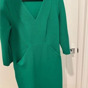 Boden Rich Emerald Long Sleeved Dress